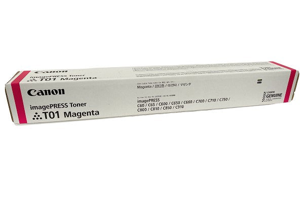 Canon 8068B001AA T01 OEM Toner Cartridge, 38.5K Pages, Magenta