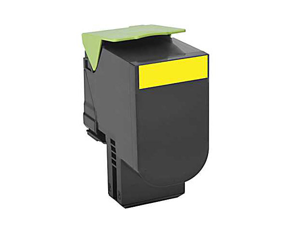 Compatible for 80C1HY0 801HY HY Toner Cartridge, 3K pages, Yellow