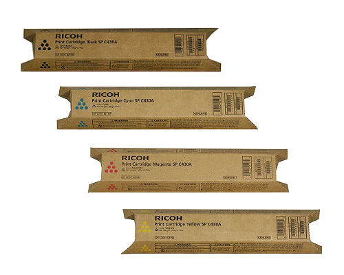 Savin Type-SPC430A OEM Toner Set, B/C/M/Y