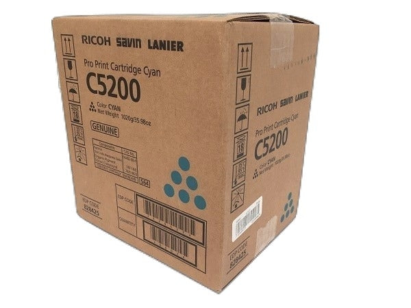 Ricoh 828425 OEM Toner Cartridge, 24K Pages, Cyan