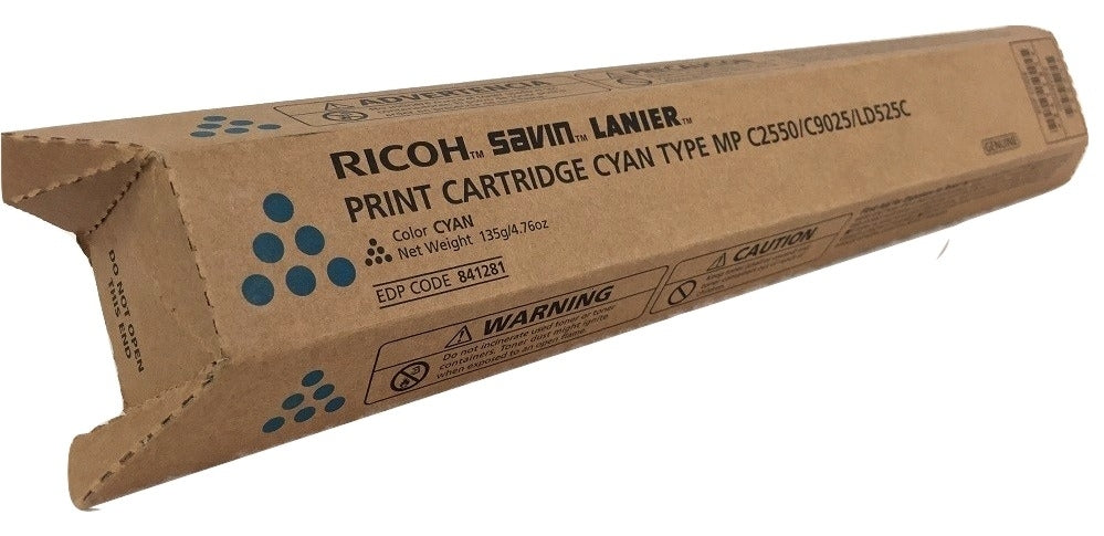 Savin 841281 OEM Toner Cartridge, 5500 pages, Cyan