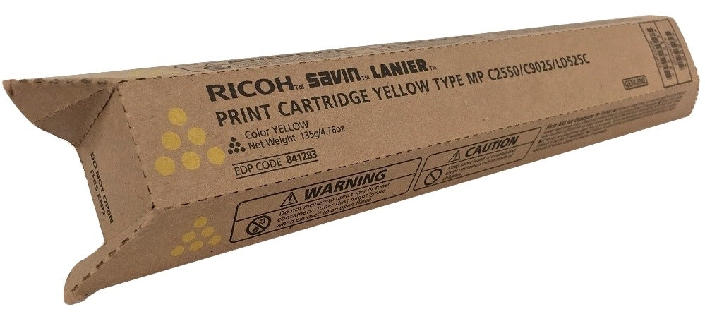 Savin 841283 OEM Toner Cartridge, 5500 pages, Yellow