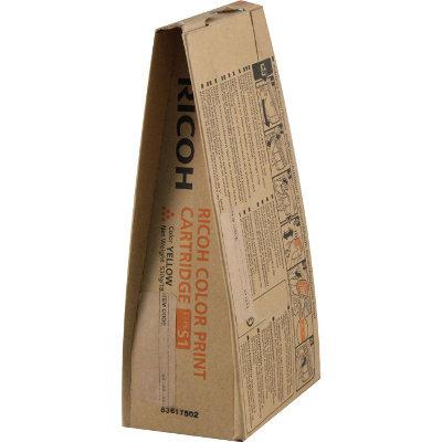 Ricoh 841334 (Type S1) OEM Toner Cartridge, 18K pages, Yellow