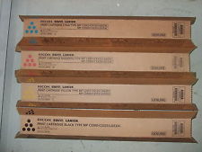 Savin 841500 OEM Toner Set, Contains B/C/M/Y