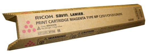 Lanier 841502 OEM Toner Cartridge, 9500 pages, Magenta