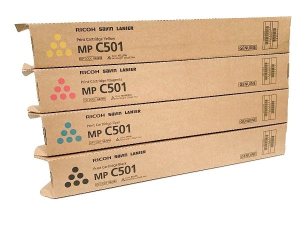 Ricoh 842243 OEM Toner Set, B/C/M/Y