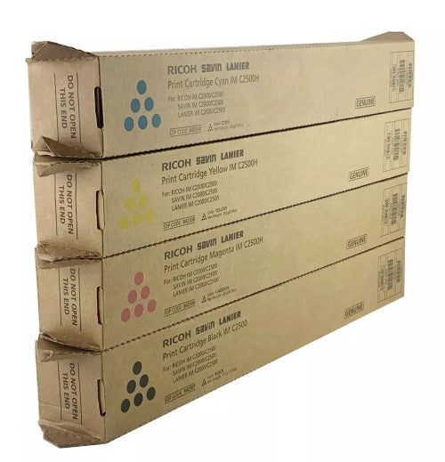 Lanier 842307 OEM Toner Set, B/C/M/Y