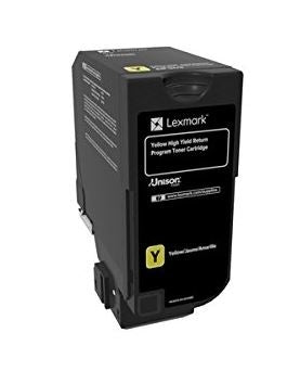 Lexmark 84C1HY0 OEM HY Toner Cartridge, 16K Pages, Yellow