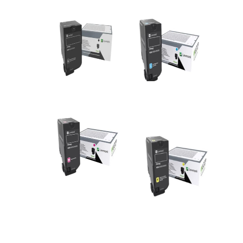 Lexmark 84C0H HY OEM Toner Set, B/C/M/Y
