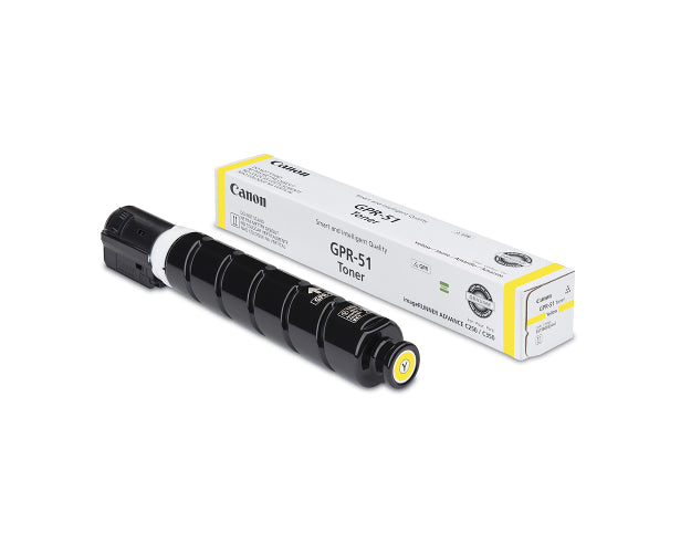 Canon 8519B003AA GPR51 OEM Toner Cartridge, 21500 pages, Yellow