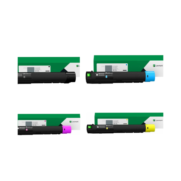 Lexmark 85D0H HY OEM Toner Set, B/C/M/Y