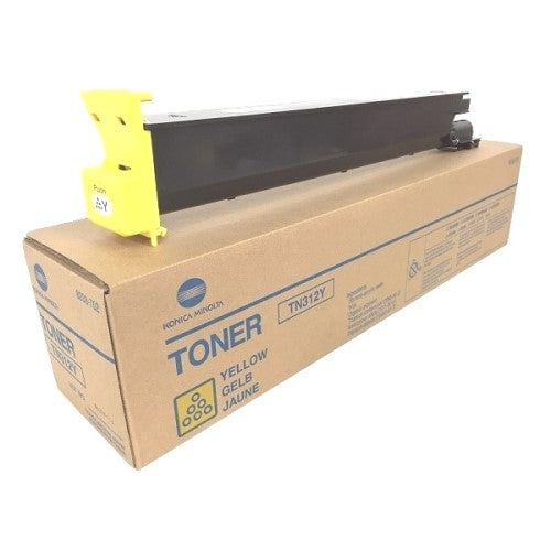 Konica Minolta TN312Y 8938-702 OEM Toner Cartridge, 12K Pages, Yellow
