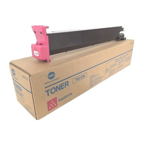 Konica Minolta TN312M 8938-703 OEM Toner Cartridge, 12K Pages, Magenta