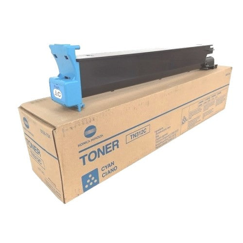Konica Minolta TN312C 8938-704 OEM Toner Cartridge, 12K Pages, Cyan