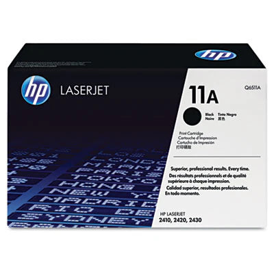 HP 11A Q6511A OEM Toner Cartridge, 6K pages, Black