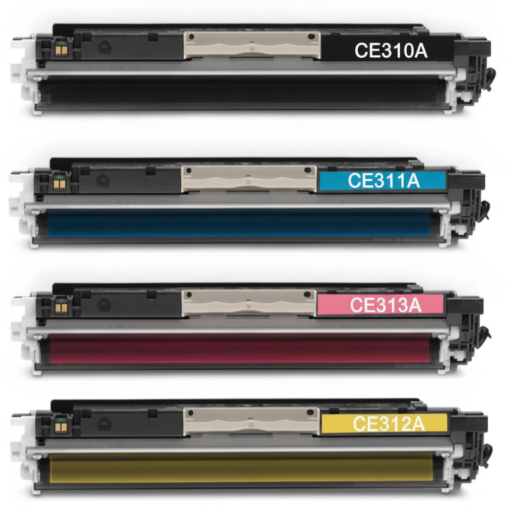 Compatible for HP 126A Toner Set, B/C/M/Y