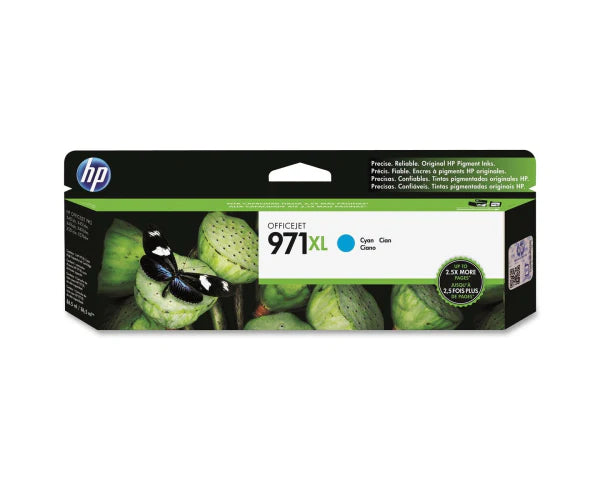 HP 971XL CN626AM OEM HY Ink Cartridge, 6600 pages, Cyan