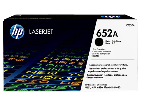 HP 652A CF320A OEM Toner Cartridge, 11500 pages, Black