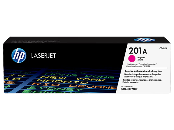 HP 201A CF403A OEM Toner Cartridge, 1400 pages, Magenta