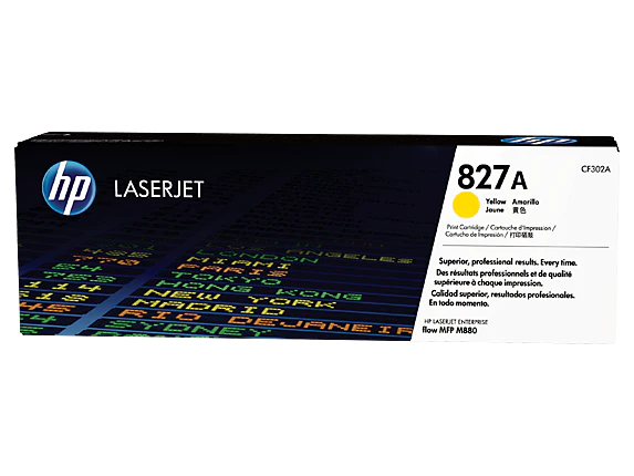 HP 827A CF302A OEM Toner Cartridge, 32K pages, Yellow
