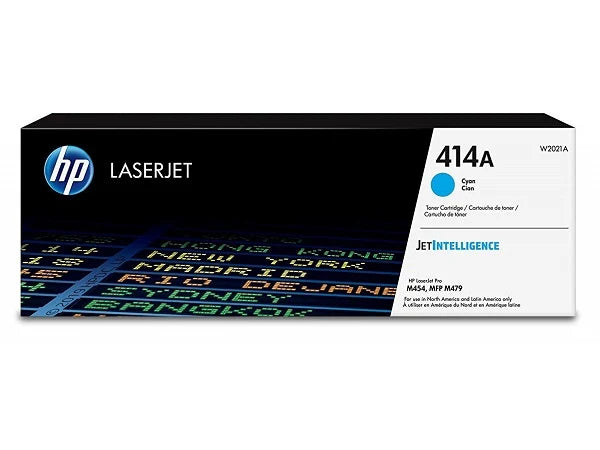 HP 414A W2021A OEM Toner Cartridge, 2.1K Pages, Cyan