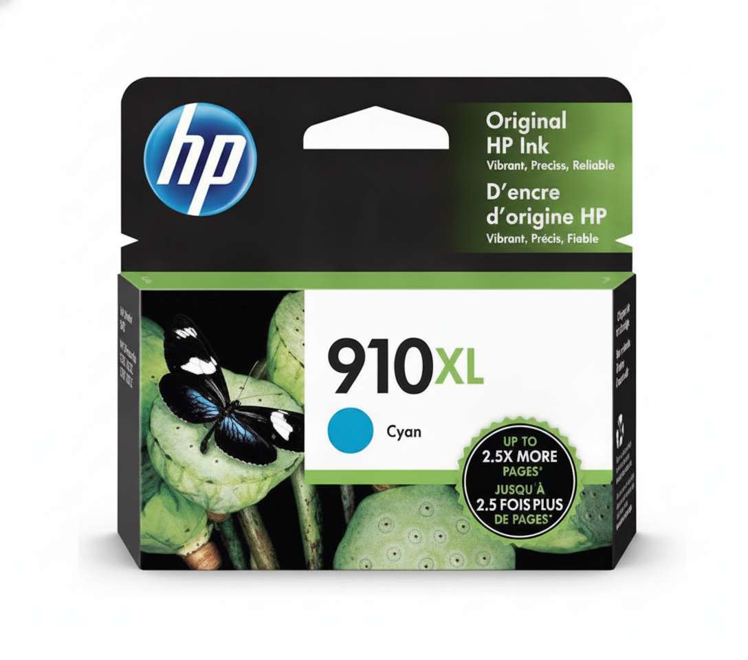HP 910XL 3YL62AN OEM Ink Cartridge, 825 Pages, Cyan