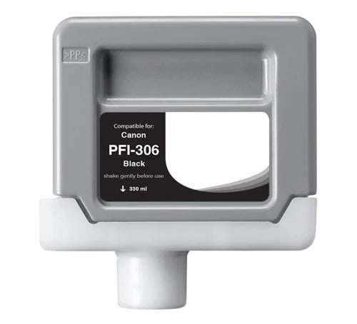 Compatible for PFI-306BK 6657B001AA Ink Cartridge, 330 mL, Black