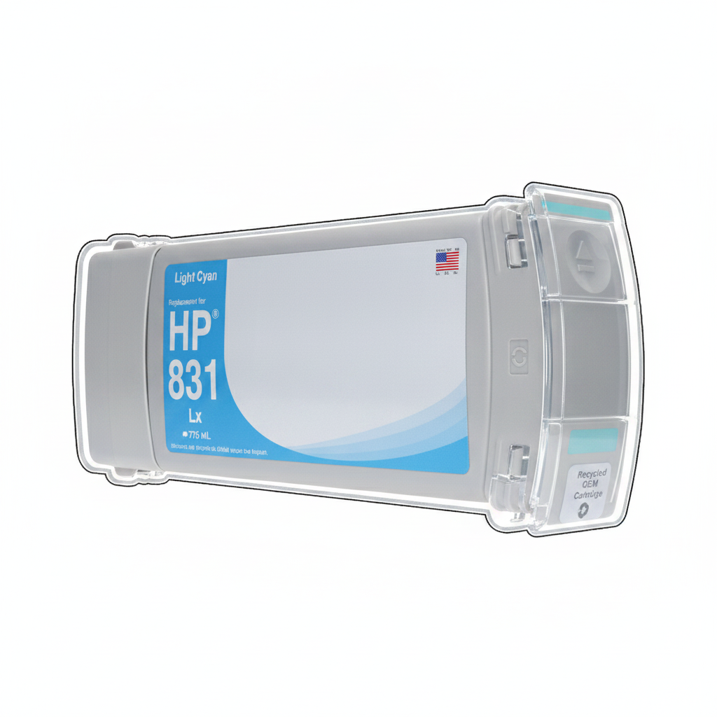 Compatible for HP 831 CZ686A Ink Cartridge, 775 mL, Light Cyan