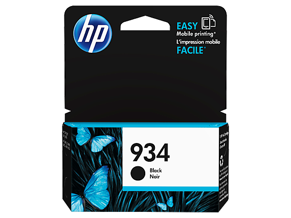 HP 934 C2P19AN OEM Inkjet Cartridge, 400 pages, Black