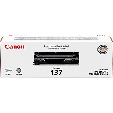 Canon 9435B001AA CRG 137 OEM Toner Cartridge, 2400 pages, Black