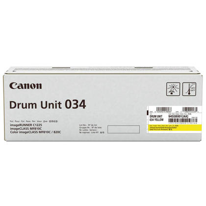 Canon 9455B001 034 OEM Drum Cartridge, 34K pages, Yellow