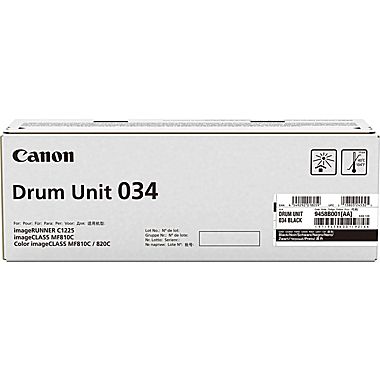 Canon 9458B001 034 OEM Drum Cartridge, 34K pages, Black