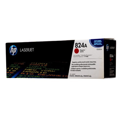 HP 824A CB383A OEM Toner Cartridge, 21K pages, Magenta