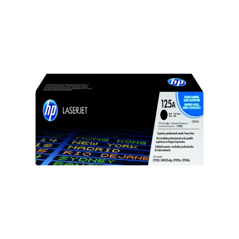 HP 125A CB540A OEM Laser Toner Cartridge, 2.2K Pages, Black