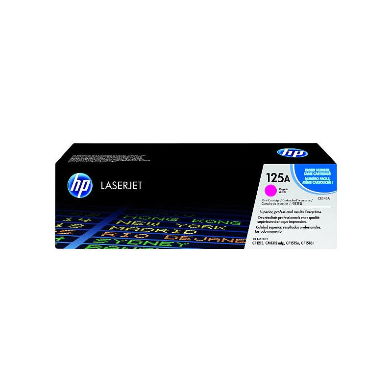 HP 125A CB543A OEM Laser Toner Cartridge, 1.4K Pages, Magenta