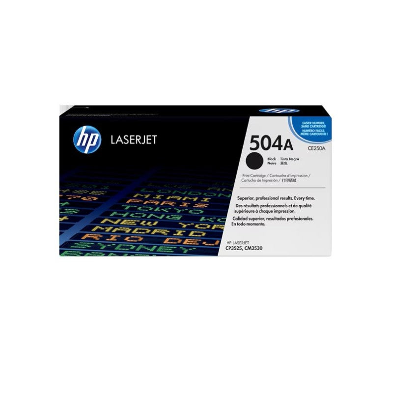 HP CE250A OEM Toner Cartridge, 5K pages, Black