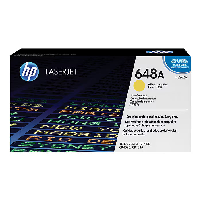 HP CE262A OEM Toner Cartridge, 11K pages, Yellow
