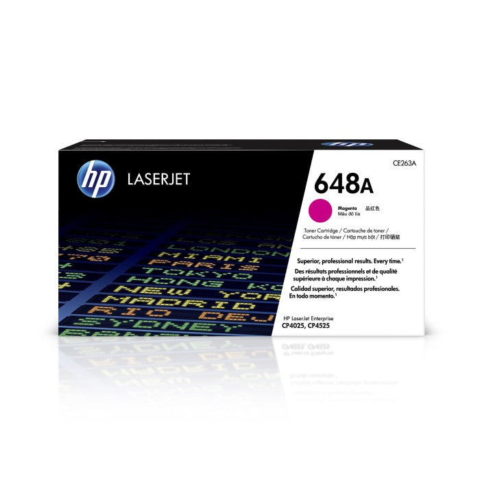 HP CE263A OEM Toner Cartridge, 11K pages, Magenta