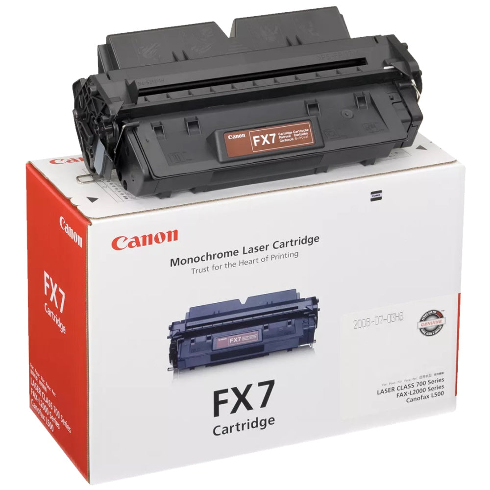 Canon 7621A001AA (FX 7) OEM Toner Cartridge, 4500 pages, Black