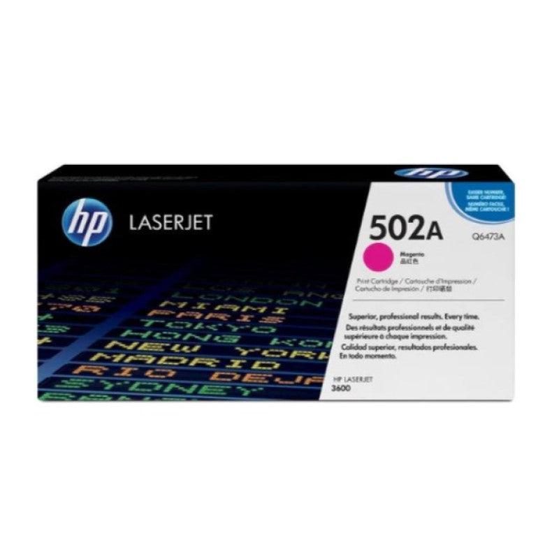 HP 502A Q6473A OEM Toner Cartridge, 4K pages, Magenta
