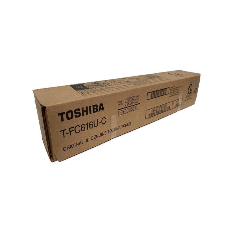 Toshiba T-FC616U-C OEM Toner Cartridge, 39.2K Pages, Cyan