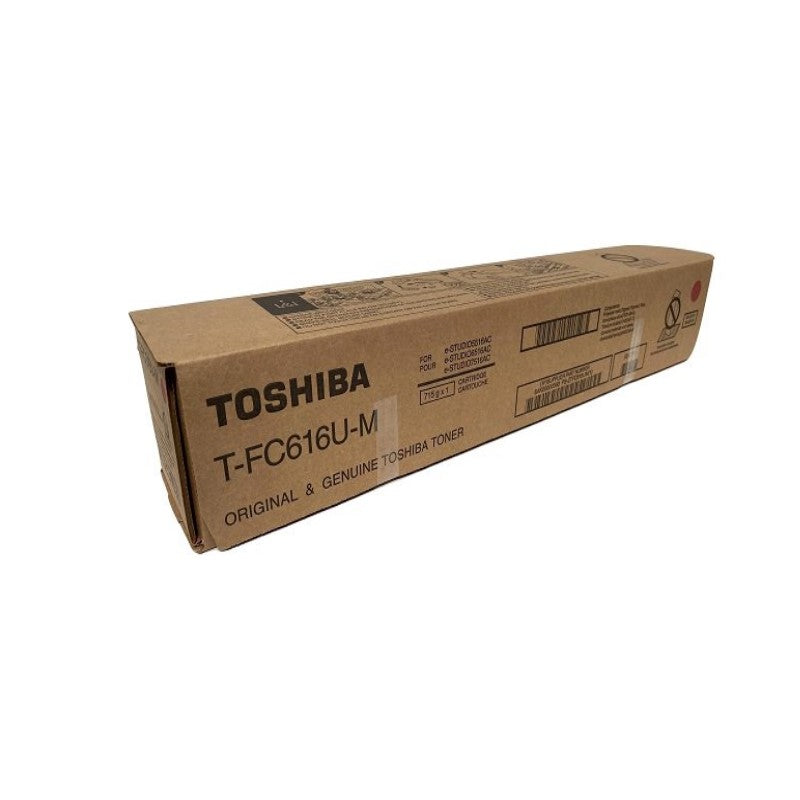 Toshiba T-FC616U-M OEM Toner Cartridge, 39.2K Pages, Magenta