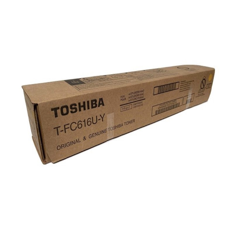 Toshiba T-FC616U-Y OEM Toner Cartridge, 39.2K Pages, Yellow