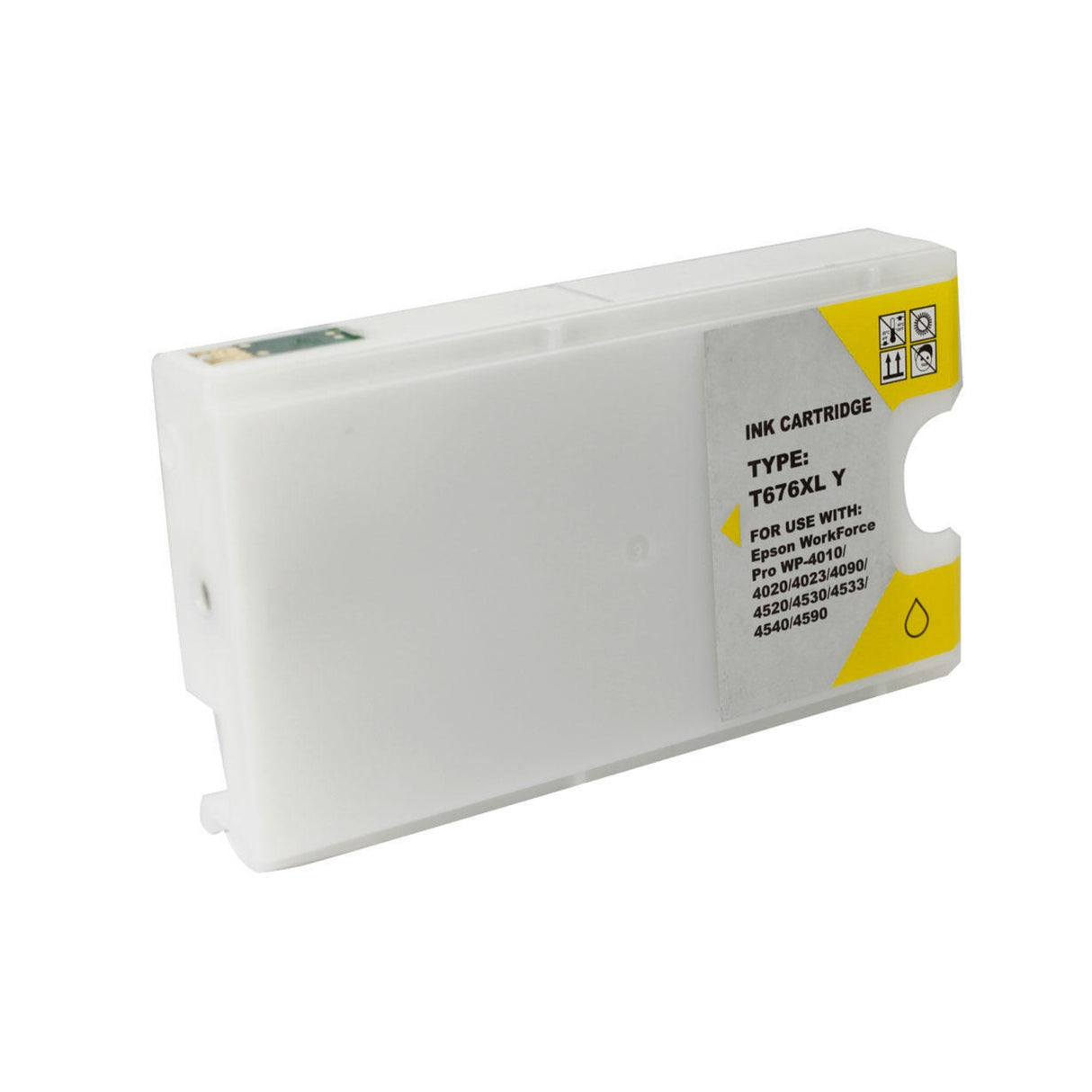 Compatible for 676XL T676XL420 HY Inkjet Cartridge, 1.2K Pages, Yellow