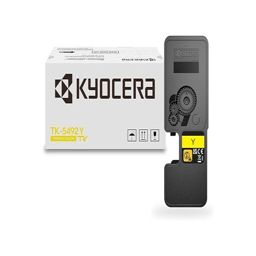 Kyocera TK-5492Y 1T0C22AUS1 OEM HY Toner Cartridge, 2.4K Pages, Yellow