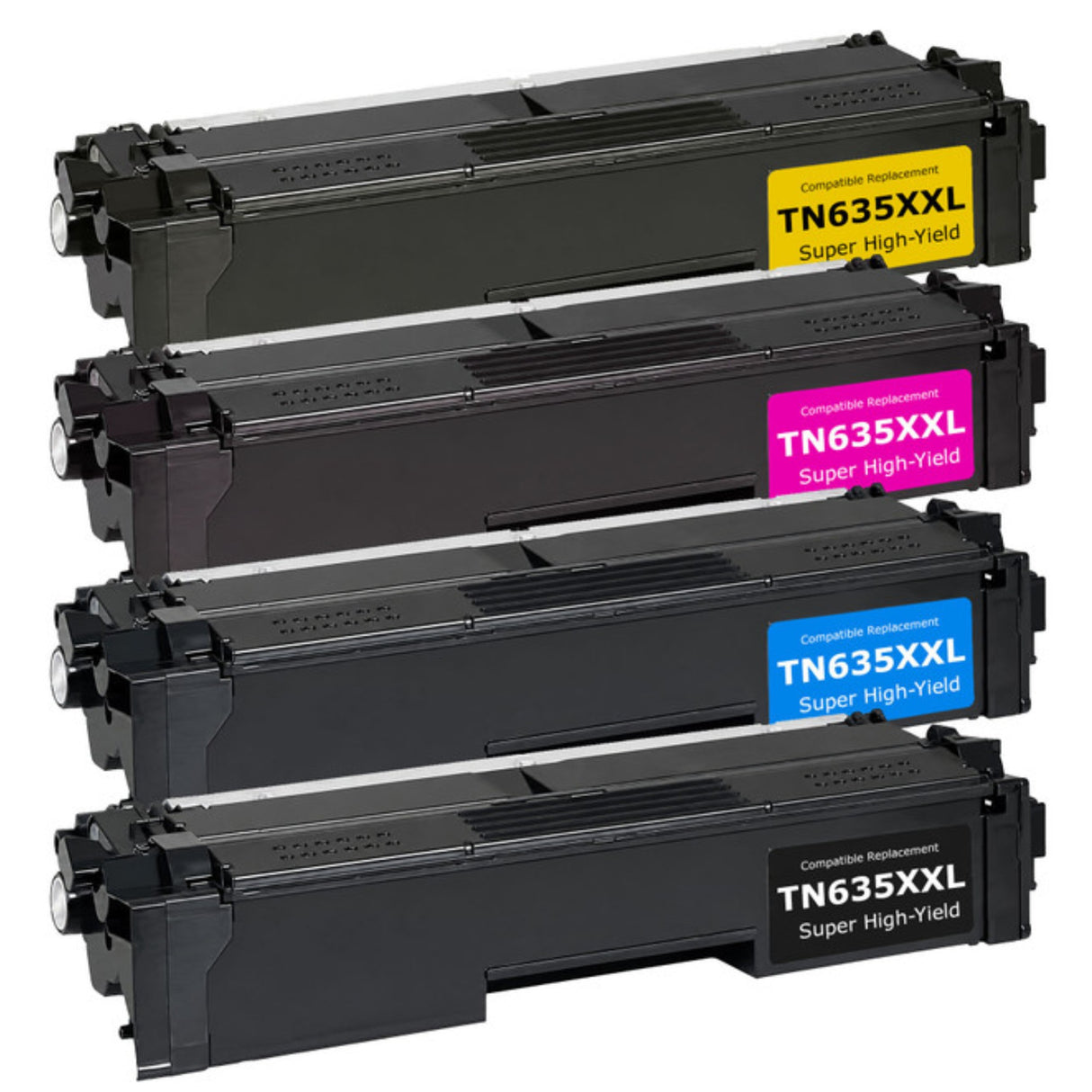Compatible for TN635XXL Super HY Toner Set, B/C/M/Y