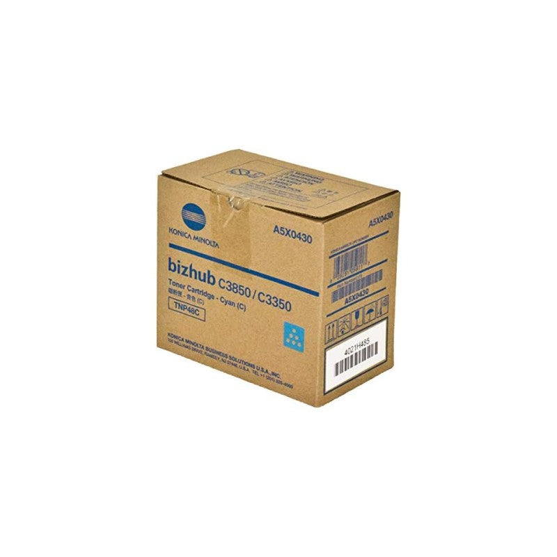 Konica Minolta A5X0430 TNP48C OEM Toner Cartridge, 10K pages, Cyan
