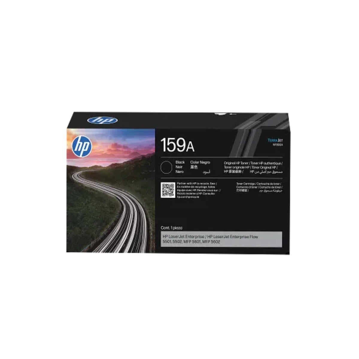HP 159A W1590A OEM LaserJet Toner Cartridge, 5K Pages, Black