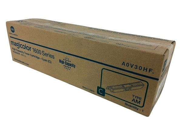 Konica Minolta A0V30HF OEM HY Toner Cartridge, 2500 pages, Cyan
