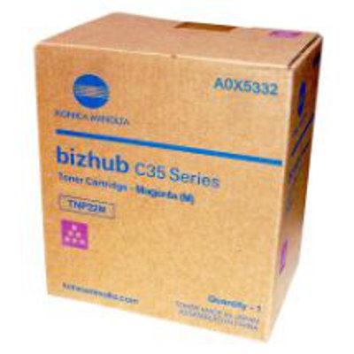Konica Minolta A0X5332 TNP22M OEM Toner Cartridge, 4600 pages, Magenta